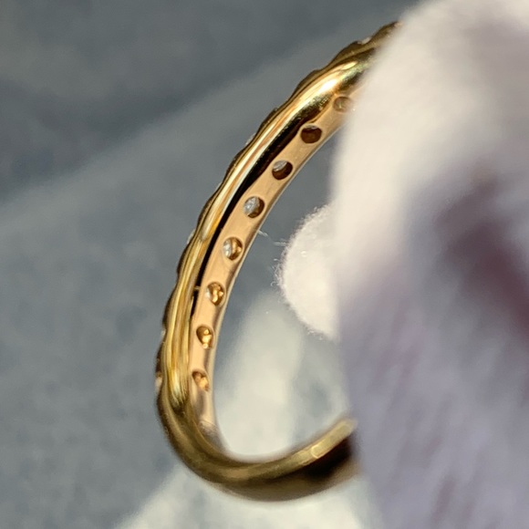 Riviera Pavé Diamond Ring In 18k Yellow Gold (1/2 Ct. Tw.) - Picture 8 of 16